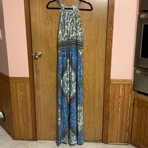 London Times Paisley Boho Maxi Dress